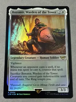 Boromir, Warden of the Tower Lord of the Rings Foil 0004 NM - Image 1
