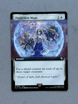 Protection Magic (Extended Art) #107 Final Fantasy FIC Magic MTG - NM - Image 1