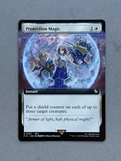 Protection Magic (Extended Art) #107 Final Fantasy FIC Magic MTG - NM - Image 3