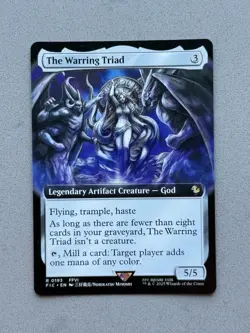 The Warring Triad (Extended Art) Regular MTG Commander: FINAL FANTASY (FIC) - NM - Image 1
