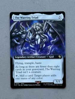 The Warring Triad (Extended Art) Regular MTG Commander: FINAL FANTASY (FIC) - NM - Image 3