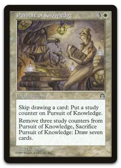 Pursuit of Knowledge (NM) Stronghold STH Magic MTG - Image 1