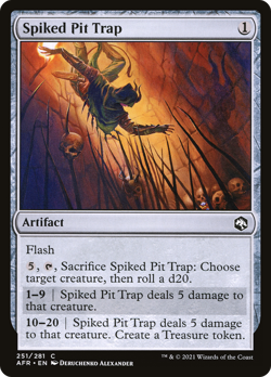 Spiked Pit Trap #251 (Foil) (MP) Forgotten Realms AFR Magic MTG - Image 1