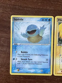Pikachu 74/112 Squirtle 83/112 Set EX Red Fire & Leaf Green Pokemon Card Eng - Image 3