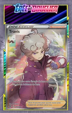 Travis - EB01:Epee et Bouclier - 199/202 - Carte Pokemon Neuve Francaise - Image 1