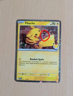 ⚡Swirl Pokemon Pikachu Promo Holo Karte 2026 Pokemon Day mit Swirl EN 051/162 - Image 1