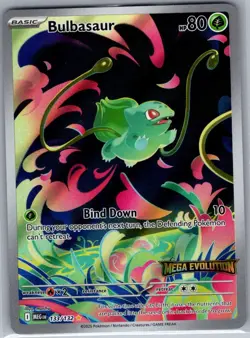 Bulbasaur - (Mega Evolution Stamped) 133/132 - Pokemon Card - NM - Image 1