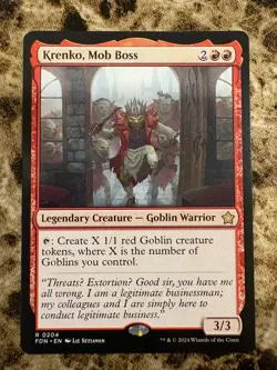 KRENKO, MOB BOSS Magic MTG Foundations - Image 1