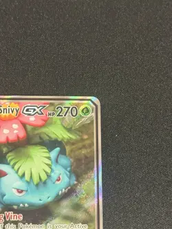 Pokemon TCG Venusaur and Snivy GX SM229 Full Art Tag Team Black Star Promo - Image 3