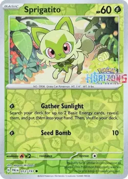 Sprigatito - Reverse Holo Stamped Promo - 012/193 NM, English Pokemon Promos - Image 1