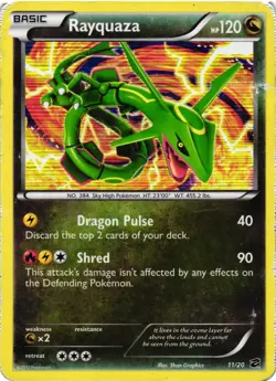 Pokemon TCG Rayquaza 11/20 Holo Dragon Vault Rare DMG - Image 1
