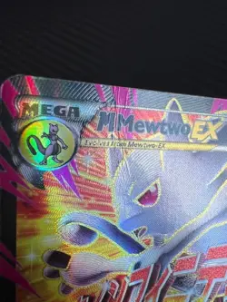 Pokemon TCG M Mewtwo EX 160/162 Breakthrough Ultra Rare Full Art Holo DMG - Image 3