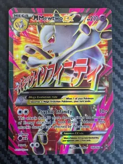 Pokemon TCG M Mewtwo EX 160/162 Breakthrough Ultra Rare Full Art Holo DMG - Image 4