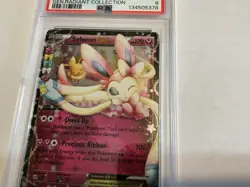 2016 POKEMON XY GENERATIONS RADIANT COLLECTION #RC21 SYLVEON EX PSA 8 - Image 3