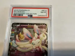 2016 POKEMON XY GENERATIONS RADIANT COLLECTION #RC21 SYLVEON EX PSA 8 - Image 4