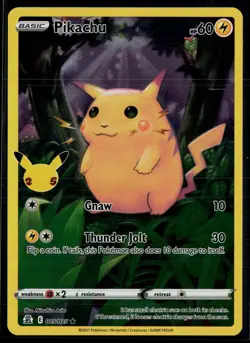 Pikachu 005/025 Celebrations Rare Holo Pokemon - Image 1