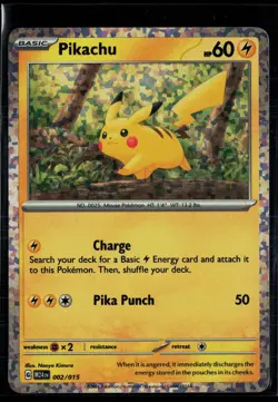 Pikachu 002/015 McDonald's Promos 2024 Promo Holo Pokemon - Image 1