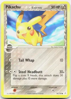 Pokemon TCG Pikachu (Delta Species) Holon Phantoms Common 79/110 - Image 1