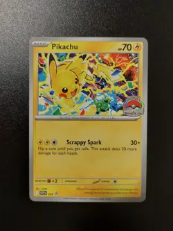 Pikachu Promo 2025 World Championships SVP EN 225 Pokemon Card Worlds NM - Image 1