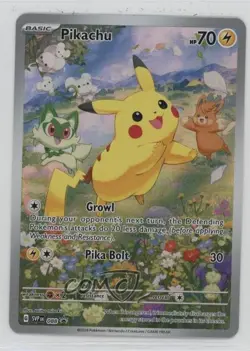 Pikachu (Paldea Adventure Chest) Holo Pokemon Scarlet & Violet Black Star Promo - Image 1
