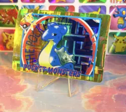 Pokemon HOLO Vintage Pocket Monsters Vending Prism Sticker 1998 Nintendo - Image 4