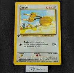 Carte Pokemon Doduo 48/102 Edition 1 Set de Base wizards Francais VF - SDB - Image 1