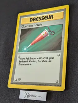 Carte Pokemon Guerison total 82/102 Edition 1 Set de Base wizards Francais VF - Image 2