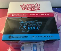 Pokemon Center Exclusive Black Bolt/White Flare Elite Trainer Box (Sealed, Set) - Image 3