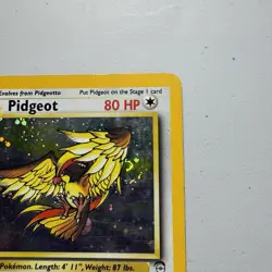 Pidgeot 14/130 Holo Rare Base Set 2 WOTC Pokemon Card Vintage TCG - Image 3