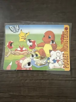 Pokemon Vintage Pocket Monsters Vending HOLO Prism Sticker Bandai 1999 Nintendo - Image 2