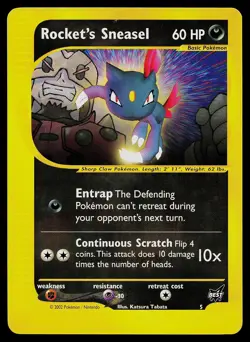 Pokemon Card - Rocket's Sneasel Best of Game 5/9 Promo - Image 1