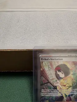 Pokemon TCG: Erika's Invitation Full Art Holo Trainer #203/165 SV151 English, LP - Image 2