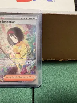 Pokemon TCG: Erika's Invitation Full Art Holo Trainer #203/165 SV151 English, LP - Image 4