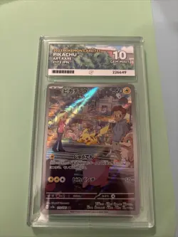 Pokemon TCG Pikachu #173 Scarlet & Violet 151 Full Art Rare Ace Gem Mint 10 - Image 1