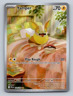 Pokemon TCG Yamper Holo Illustration Rare ME02: Phantasmal Flames 099/094 - Image 1