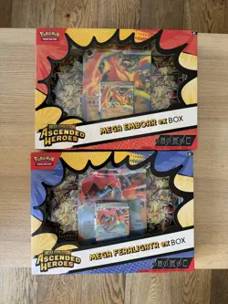 Pokemon Ascended Heroes Mega Feraligatr & Mega Emboar Ex Bundle ✅ - Image 1