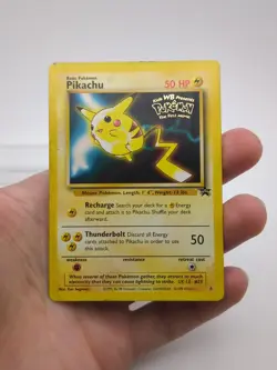 Pikachu #4 1999 WB Black Star Promo Pokemon the First Movie Pokemon TCG - Image 1