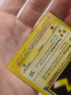 Pikachu #4 1999 WB Black Star Promo Pokemon the First Movie Pokemon TCG - Image 3