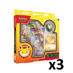 Pokemon Day 2026 Collection Box - LOT OF 3 - New Sealed - Mega, PFL - Image 1