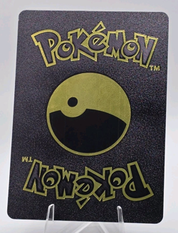 Pokemon Special Delivery Pikachu Black Vinyl / Gold Foil Fan Art Collector Card - Image 2