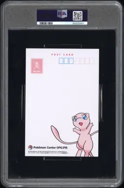 2019 POKEMON CENTER ONLINE MONTHLY POSTCARD MAY 2019 MEW/MEWTWO PSA 9 - Image 2
