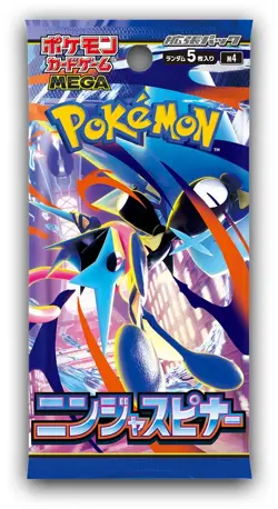 MEGA Expansion Ninja Spinner M4 Japanese Pokemon Card Booster Pack - Image 1