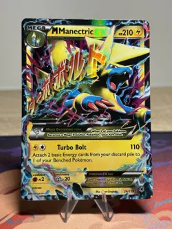 M Manectric EX 24/119 XY Phantom Forces Holo Ultra Rare Mega Pokemon Card HP - Image 1