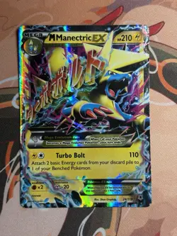 M Manectric EX 24/119 XY Phantom Forces Holo Ultra Rare Mega Pokemon Card HP - Image 2