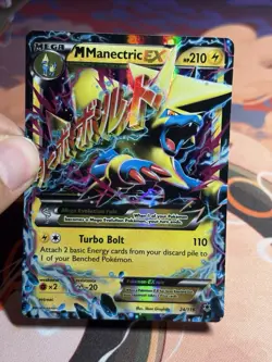 M Manectric EX 24/119 XY Phantom Forces Holo Ultra Rare Mega Pokemon Card HP - Image 3
