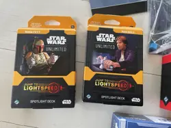 Star Wars Unlimited Trading Card Game: Starter Sets And Spotlight Decks Unused - Image 3