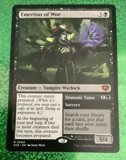 MTG Magic card Mystic Emeritus of Woe SOS no 0080 Secrets of Strixhaven non foil - Image 4