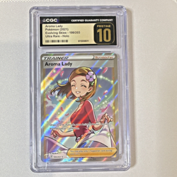 Pokemon Aroma Lady 199/203 Evolving Skies Ultra Rare Holo CGC 10 English LOW POP - Image 1