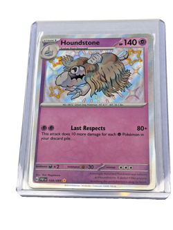 Pokemon TCG LP Houndstone 168/091 SV: Paldean Fates Holo 2024 - Image 1