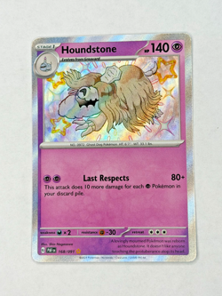 Pokemon TCG LP Houndstone 168/091 SV: Paldean Fates Holo 2024 - Image 2